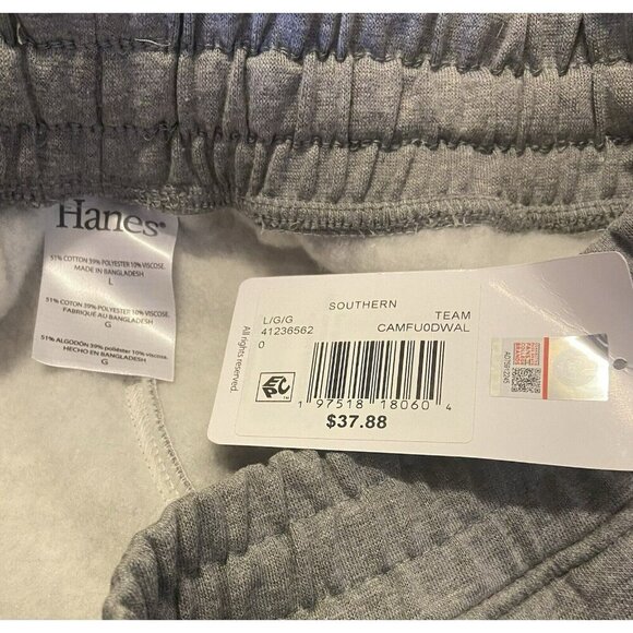 Hanes Southern University SU Jogger Sweatpants Gray Unisex Size XL NWT * - Picture 7 of 9